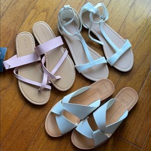 Bundle of never worn sandles